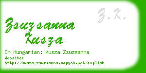 zsuzsanna kusza business card